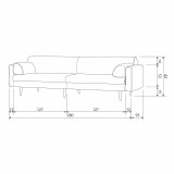 MZ280 SOFA SAND - PRICE ON REQUEST - CONTEMPORARY SOFA
